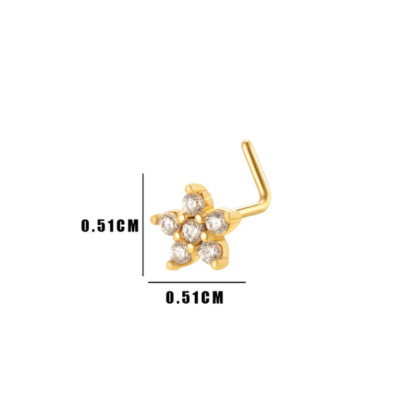 Puncture Jewelry Metal Heart Shape Electroplated For Women