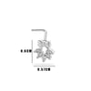 Puncture Jewelry Metal Heart Shape Electroplated For Women