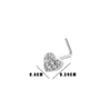 Puncture Jewelry Metal Heart Shape Electroplated For Women