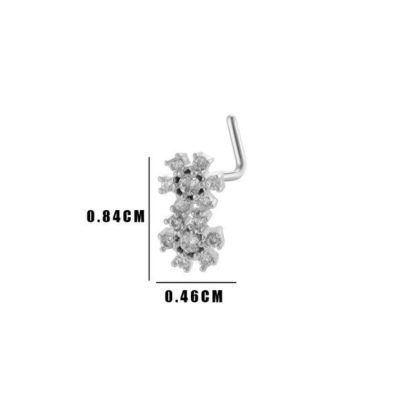 Puncture Jewelry Metal Heart Shape Electroplated For Women