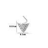 Puncture Jewelry Metal Heart Shape Electroplated For Women