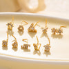 Puncture Jewelry Metal Heart Shape Electroplated For Women