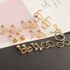 Puncture Jewelry Set Stainless Steel Star Fashion Earrings Ear Clip Ear Nail Cartilage Ear Bone