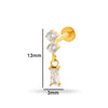 Puncture Jewelry Titanium Alloy Heart Shape Electroplated Pendant For Women