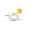 Puncture Jewelry Titanium Alloy Heart Shape Electroplated Pendant For Women