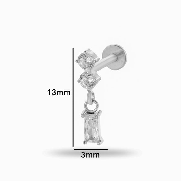 Puncture Jewelry Titanium Alloy Heart Shape Electroplated Pendant For Women