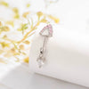 Puncture Jewelry Titanium Steel Love Cross Pendant With Kitten Ear Shape Animal Zodiac Pattern Electroplated For Women Fashion Style