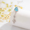 Puncture Jewelry Titanium Steel Love Cross Pendant With Kitten Ear Shape Animal Zodiac Pattern Electroplated For Women Fashion Style