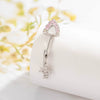 Puncture Jewelry Titanium Steel Love Cross Pendant With Kitten Ear Shape Animal Zodiac Pattern Electroplated For Women Fashion Style
