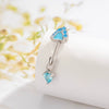Puncture Jewelry Titanium Steel Love Cross Pendant With Kitten Ear Shape Animal Zodiac Pattern Electroplated For Women Fashion Style