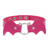 Punk Bat Pu Leather Alloy Halloween Women'S Choker