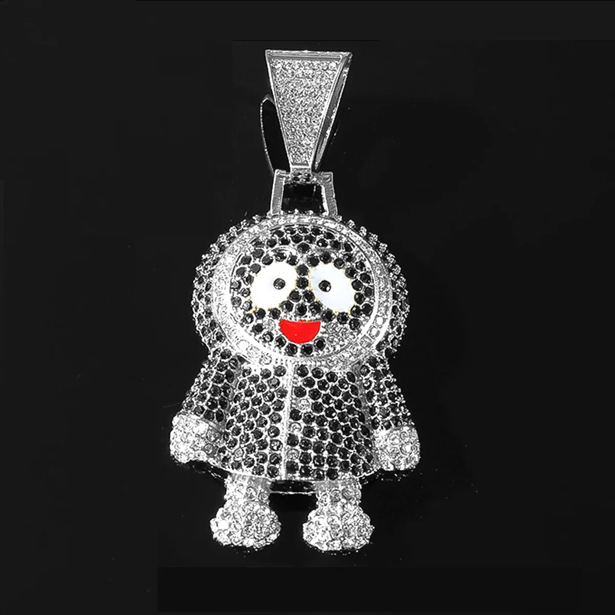 Punk Cartoon Character Alloy Inlay Rhinestones Men'S Pendant Necklace