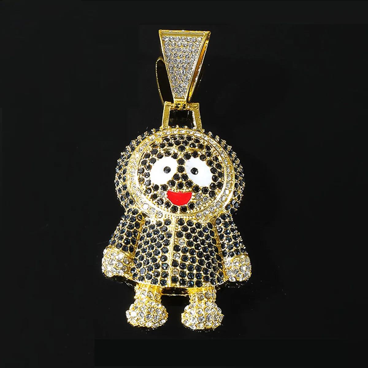 Punk Cartoon Character Alloy Inlay Rhinestones Men'S Pendant Necklace