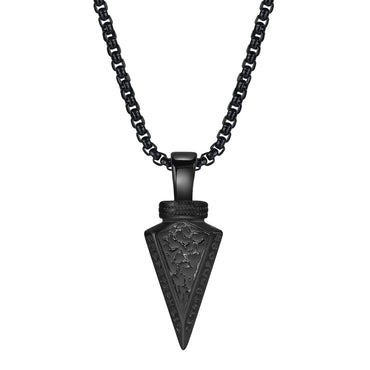 Punk Classic Style Arrow Stainless Steel Men'S Pendant Necklace