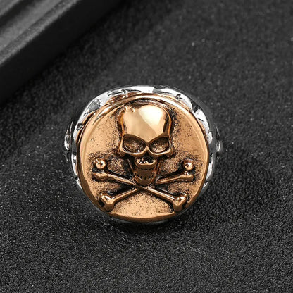 Punk Color Block Alloy Stoving Varnish Men'S Rings