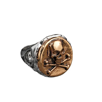 Punk Color Block Alloy Stoving Varnish Men'S Rings