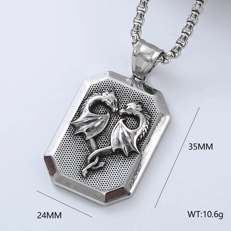 Punk Cool Style Cross 304 Stainless Steel No Inlaid Men'S Necklace Pendant