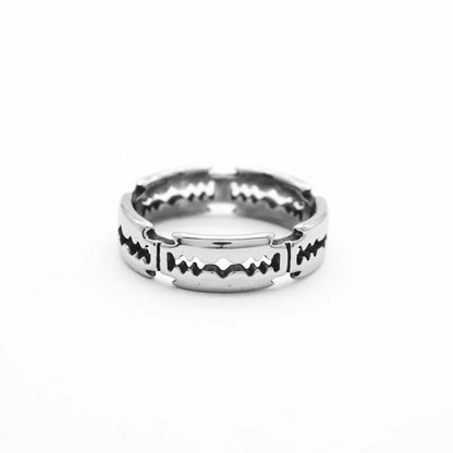 Punk Cool Style Solid Color Stainless Steel Unisex Rings