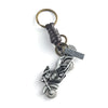 Punk Cowhide Aircraft Harley Motorcycle Keychain