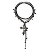 Punk Dark Cross Pendant Necklace Plastic Alloy Geometric Electroplating Women's Jewelry