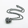 Punk Dark Style Titanium Steel Heart Shape Pendant Necklace