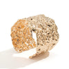 Punk Exaggerated Metal Hemp Alloy Bracelet With Electroplating For Female Hip Hop Style