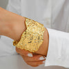 Punk Exaggerated Metal Hemp Alloy Bracelet With Electroplating For Female Hip Hop Style