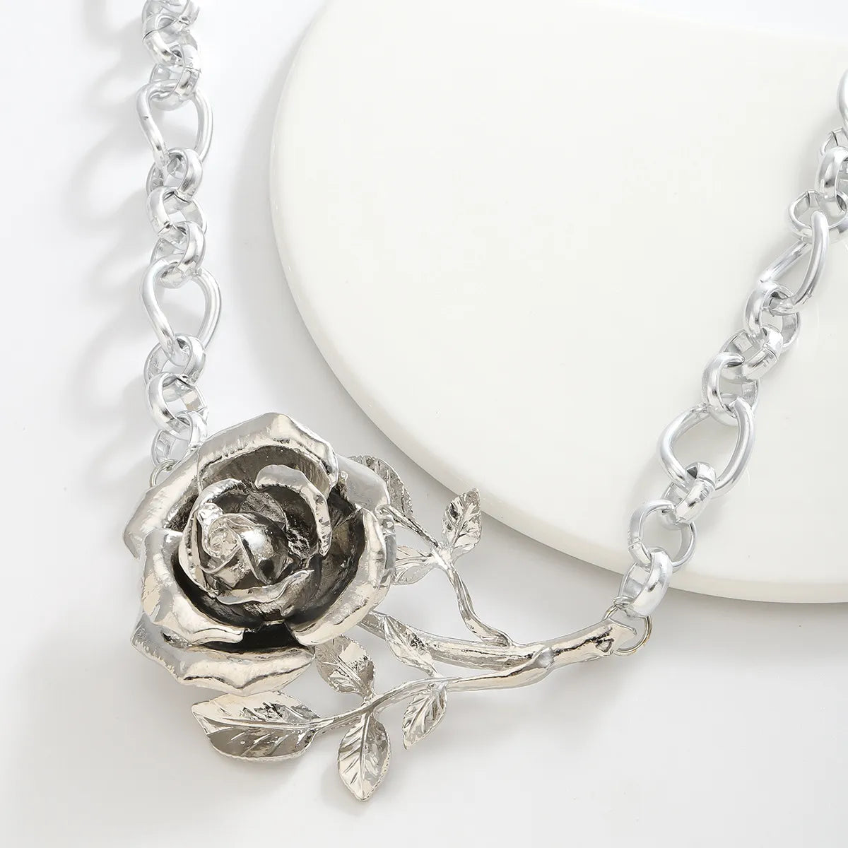 Punk Flower Alloy Wholesale Necklace