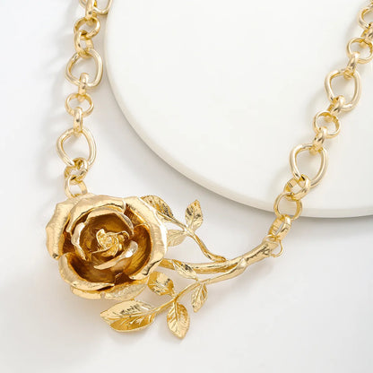 Punk Flower Alloy Wholesale Necklace