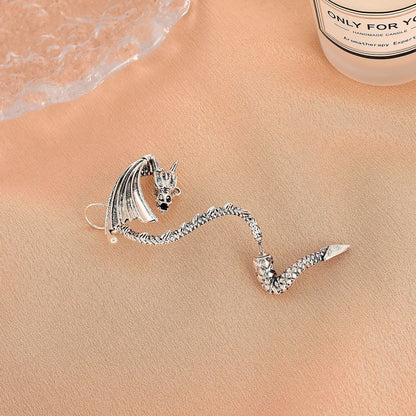 Punk Flying Dragon Ear Clip Fashion Creative Dragon Alloy Earring