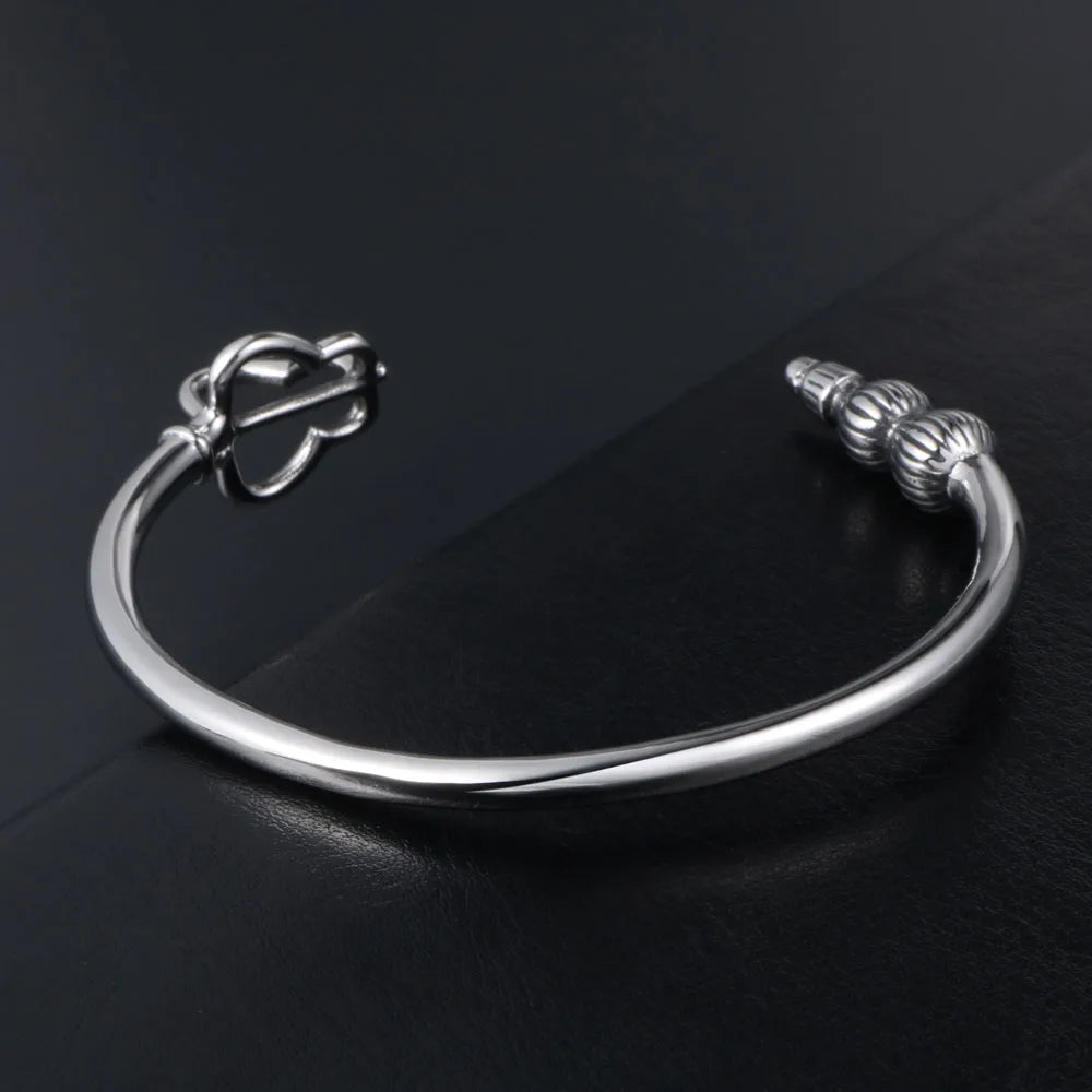 Punk French Style Butterfly 304 Stainless Steel Unisex Bangle