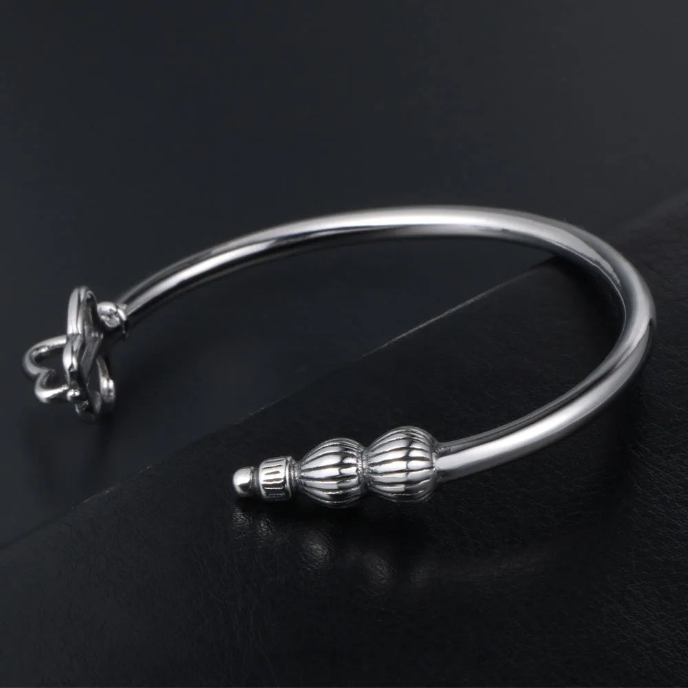 Punk French Style Butterfly 304 Stainless Steel Unisex Bangle