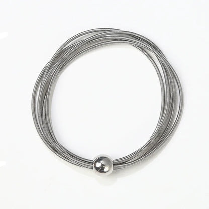 Punk Geometric 304 Stainless Steel Polishing Unisex Bangle