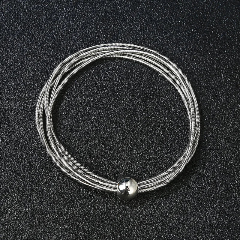 Punk Geometric 304 Stainless Steel Polishing Unisex Bangle