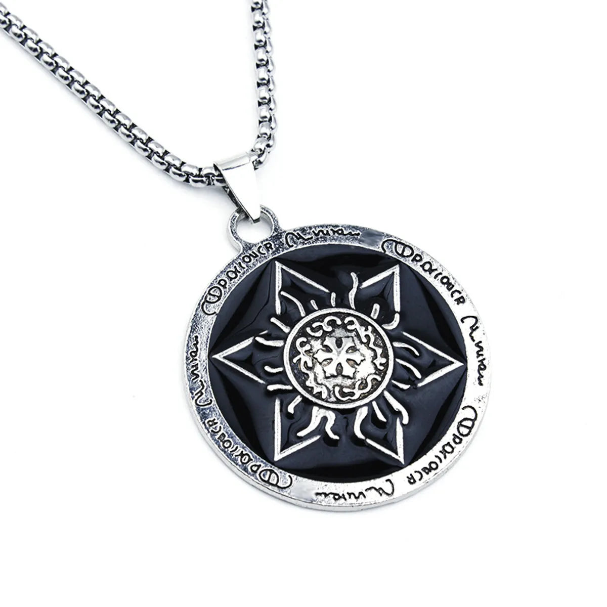 Punk Geometric Alloy Plating Men's Necklace