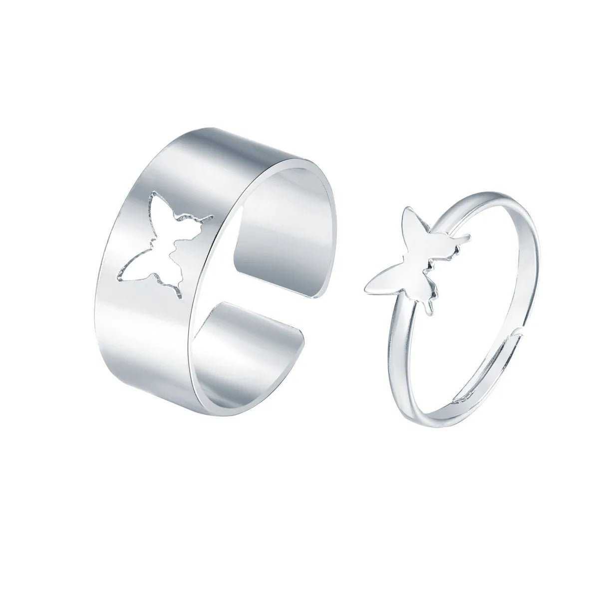 Fashion Heart Alloy Plating No Inlaid Couple