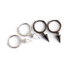 Punk Geometric Conical Sterling Silver Stoving Varnish Drop Earrings 1 Pair