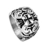 Punk Geometric Cross 304 Stainless Steel 18K Gold Plated Men'S Rings