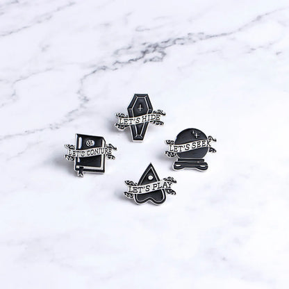 Punk Geometric Heart Shape Rhombus Alloy Enamel Unisex Brooches