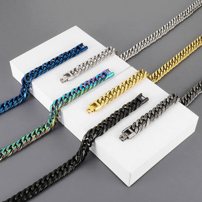 Punk Geometric Solid Color Titanium Steel Plating Jewelry Set