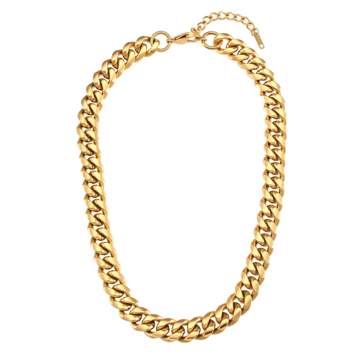 Punk Geometric Stainless Steel Plating Gold Plated Necklace