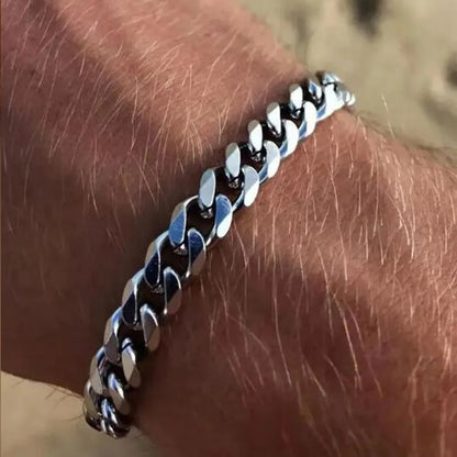 304 Stainless Steel Punk Plating Geometric Bracelets