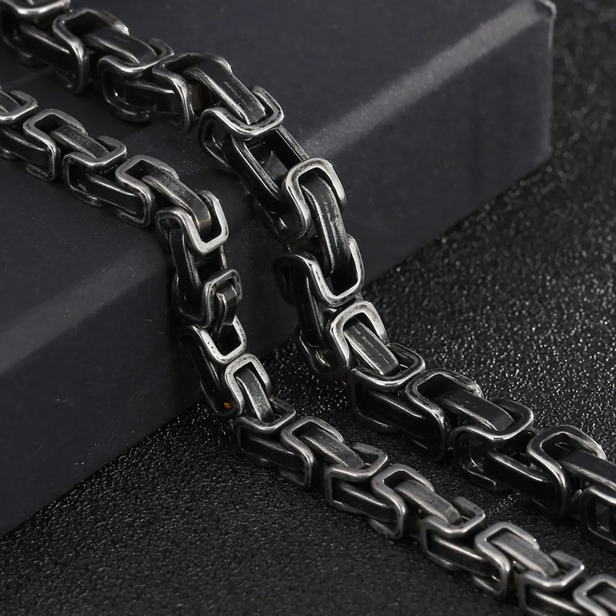 Punk Geometric Titanium Steel Men'S Bracelets