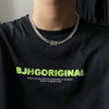 Punk Gothic Style Titanium Steel Cuban Chain Unisex Necklace With Geometric Design And Polishing Treatment