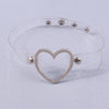 Punk Heart Shape Pu Leather  Choker