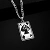 Punk Hip Hop Alloy Skull Pendant Necklace With Cartoon Characters Electroplated For Men And Women