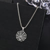 Punk Hip Hop Alloy Skull Pendant Necklace With Cartoon Characters Electroplated For Men And Women