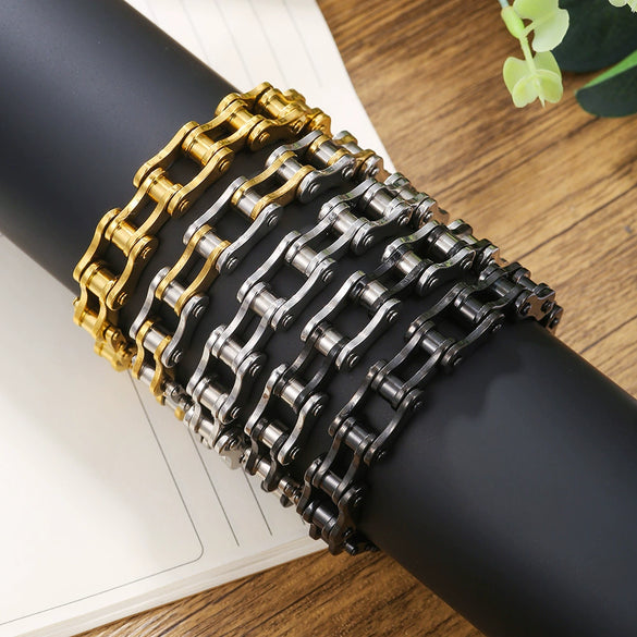Punk Jewelry Stainless Steel Unisex Handmade Geometric Bracelet