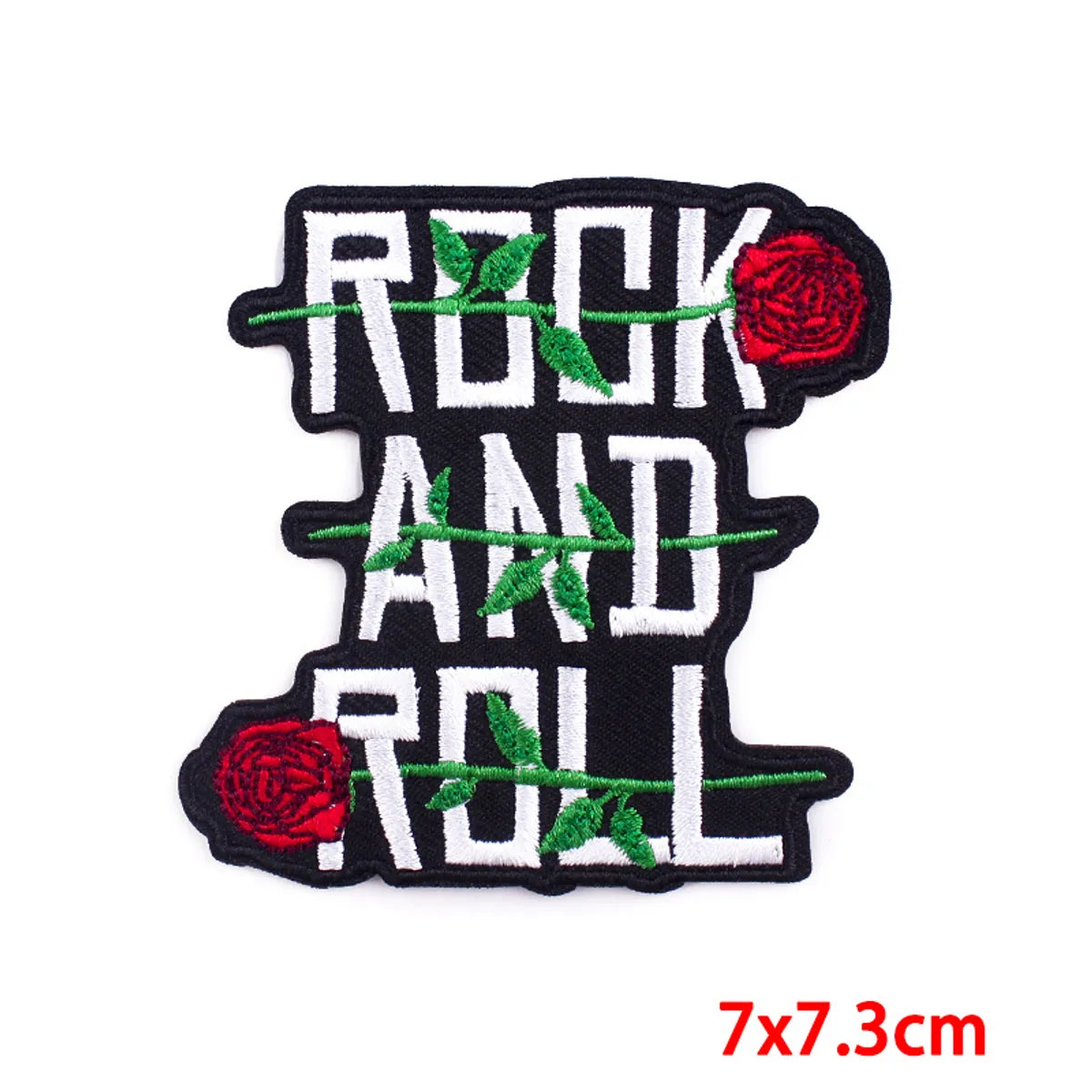 Punk Letter Embroidery Thread Cloth Sticker 1 Piece