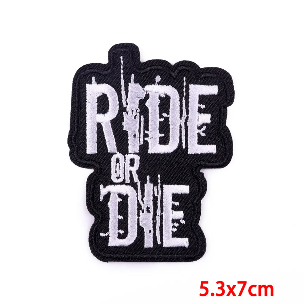 Punk Letter Embroidery Thread Cloth Sticker 1 Piece